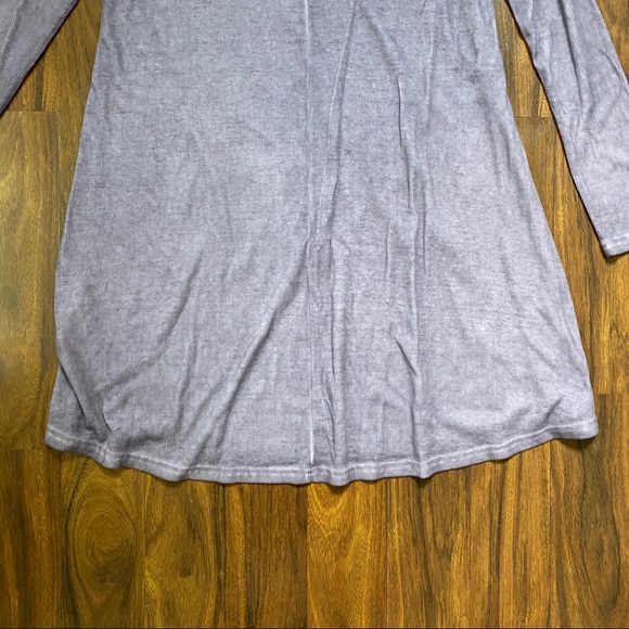 Easel Purple Burnout Lattice Back Swing Dress - Picture 6 of 7